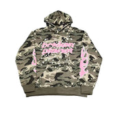 BROKEN PLANET ALLSTARS PINK FLAME CAMO PULLOVER HOODIE