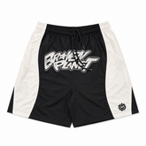 BROKEN PLANET GRAFFITI COLOR‑BLOCK NYLON SHORTS