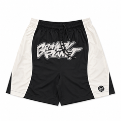 BROKEN PLANET GRAFFITI COLOR‑BLOCK NYLON SHORTS