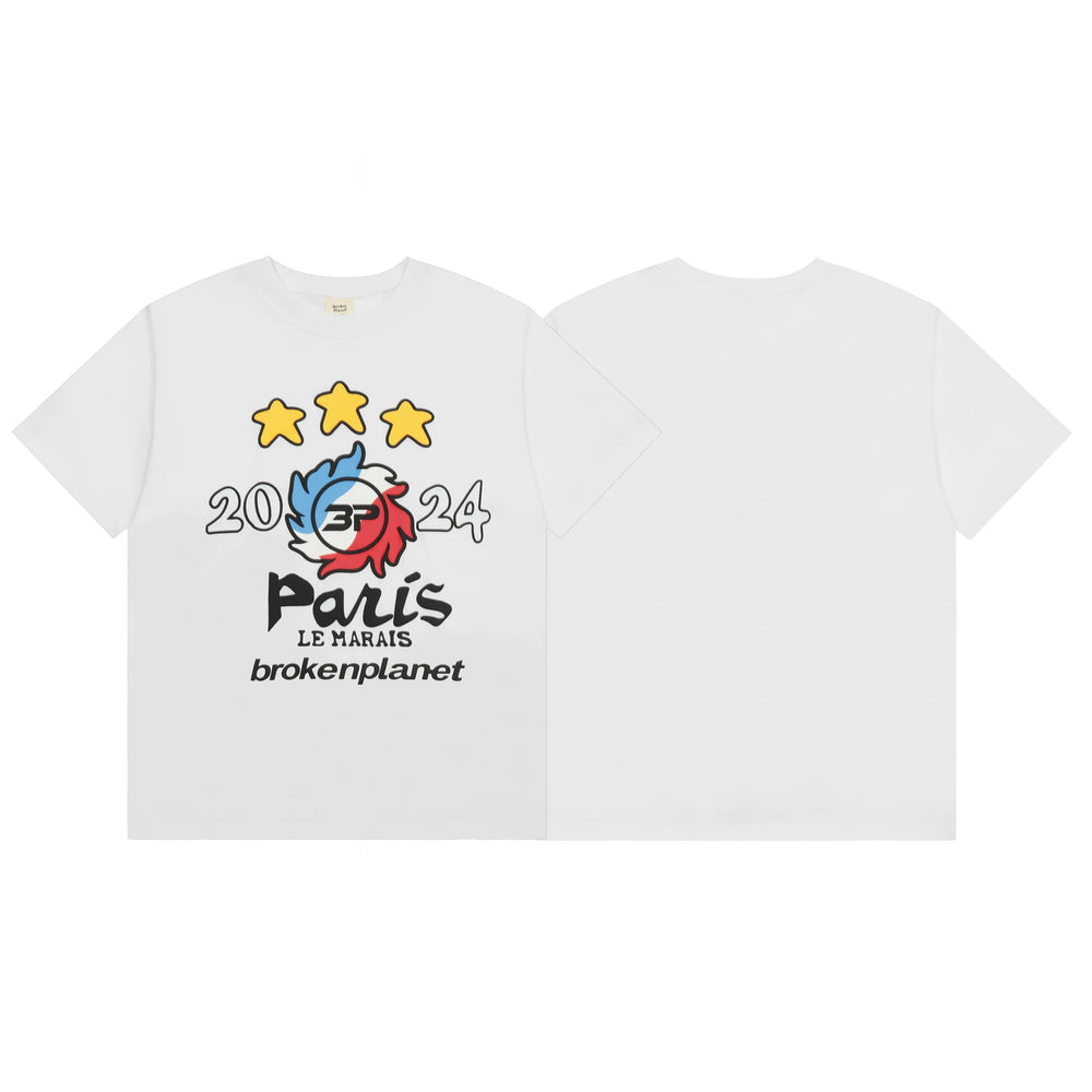 Broken Planet "Paris Le Marais 2024" Graphic T-Shirt – White