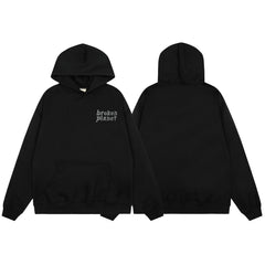 Broken Planet "RENT'S DUE!" Graphic Hoodie - Black
