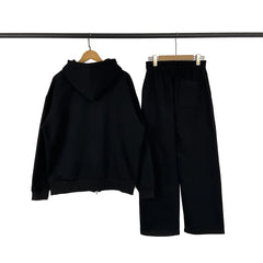 BROKEN PLANET BLACK EMBOSSED HOODIE SWEATSUIT