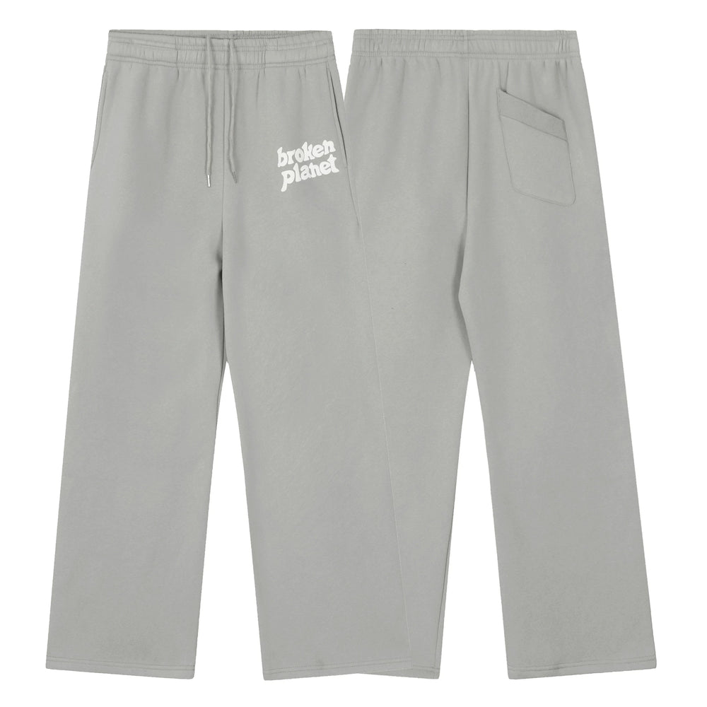 Broken Planet Foam Print Loose Fit Sweatpants - Cement Grey