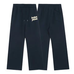 Broken Planet Foam Print Loose Fit Sweatpants - Navy Blue