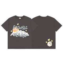 Broken Planet "Cosmic Peaks" Graphic T-Shirt – Dark Grey
