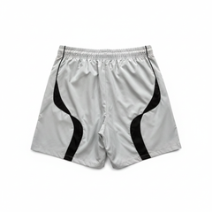 BROKEN PLANET SKULL GRAPHIC WIND SHORTS GREY BLACK - Back