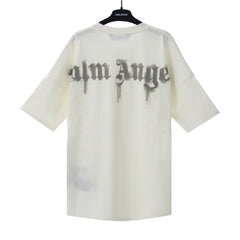 PALM ANGELS DOVE GRAPHIC OVERSIZED OFF‑WHITE T‑SHIRT