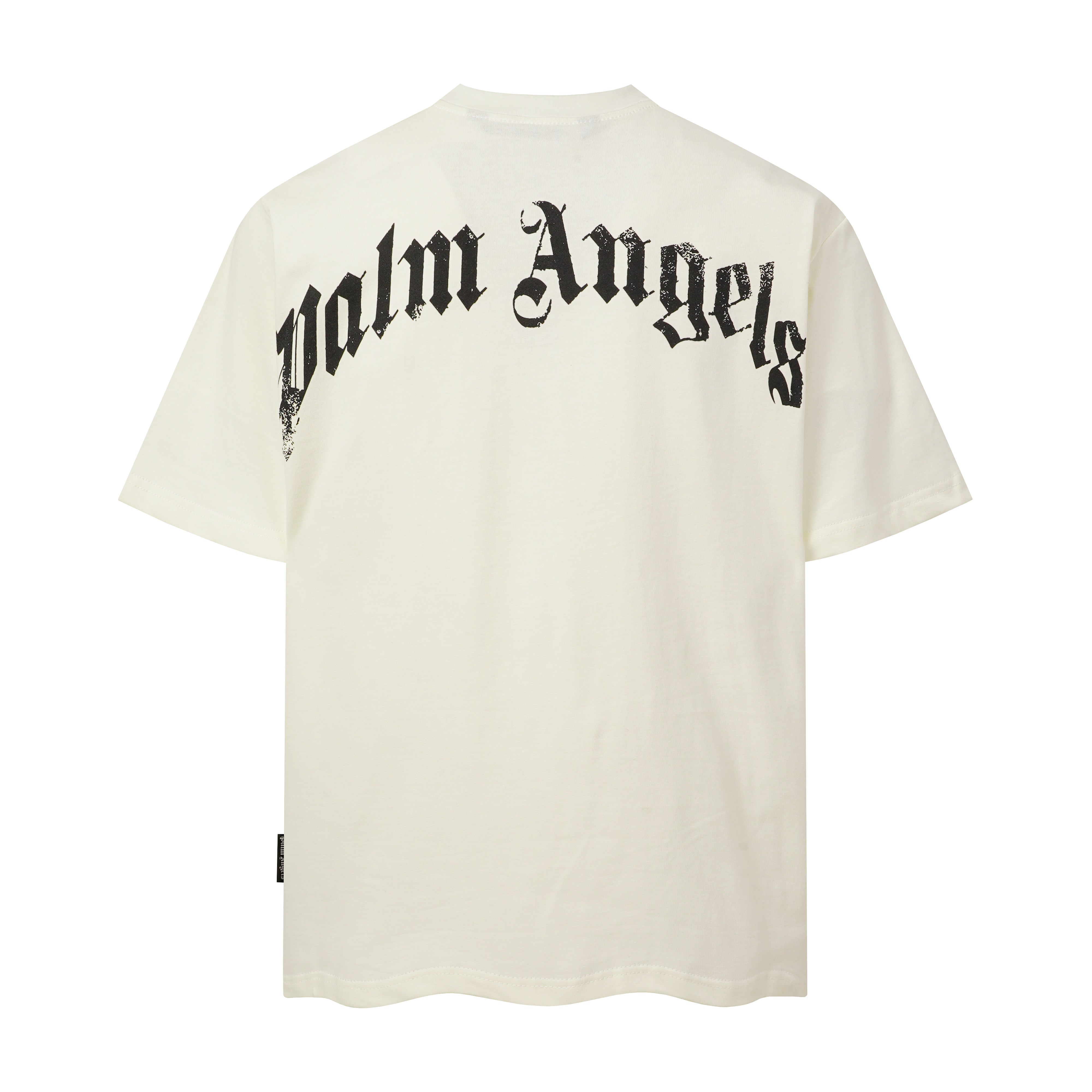 PALM ANGELS DISTORTED BEAR PRINT OFF‑WHITE OVERSIZED T‑SHIRT