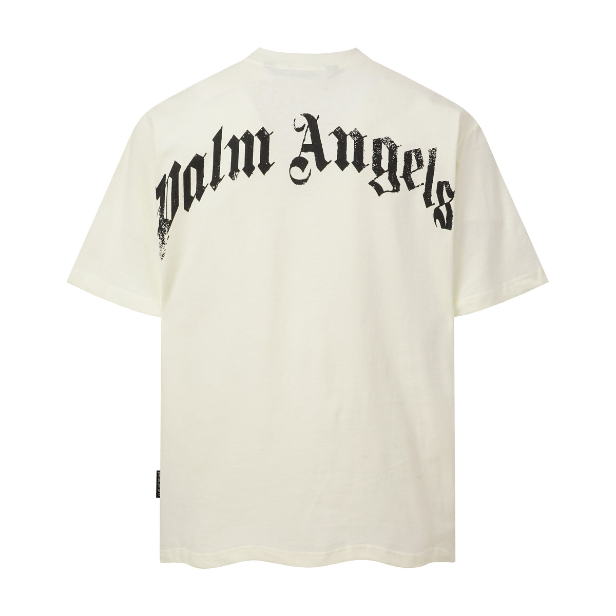 PALM ANGELS DISTORTED BEAR PRINT OFF‑WHITE OVERSIZED T‑SHIRT