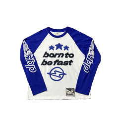 Broken Planet "Born To Be Fast" Moto Raglan Long Sleev
