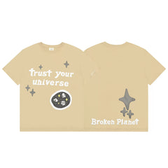 Broken Planet "Trust Your Universe" Graphic T-Shirt – Beige