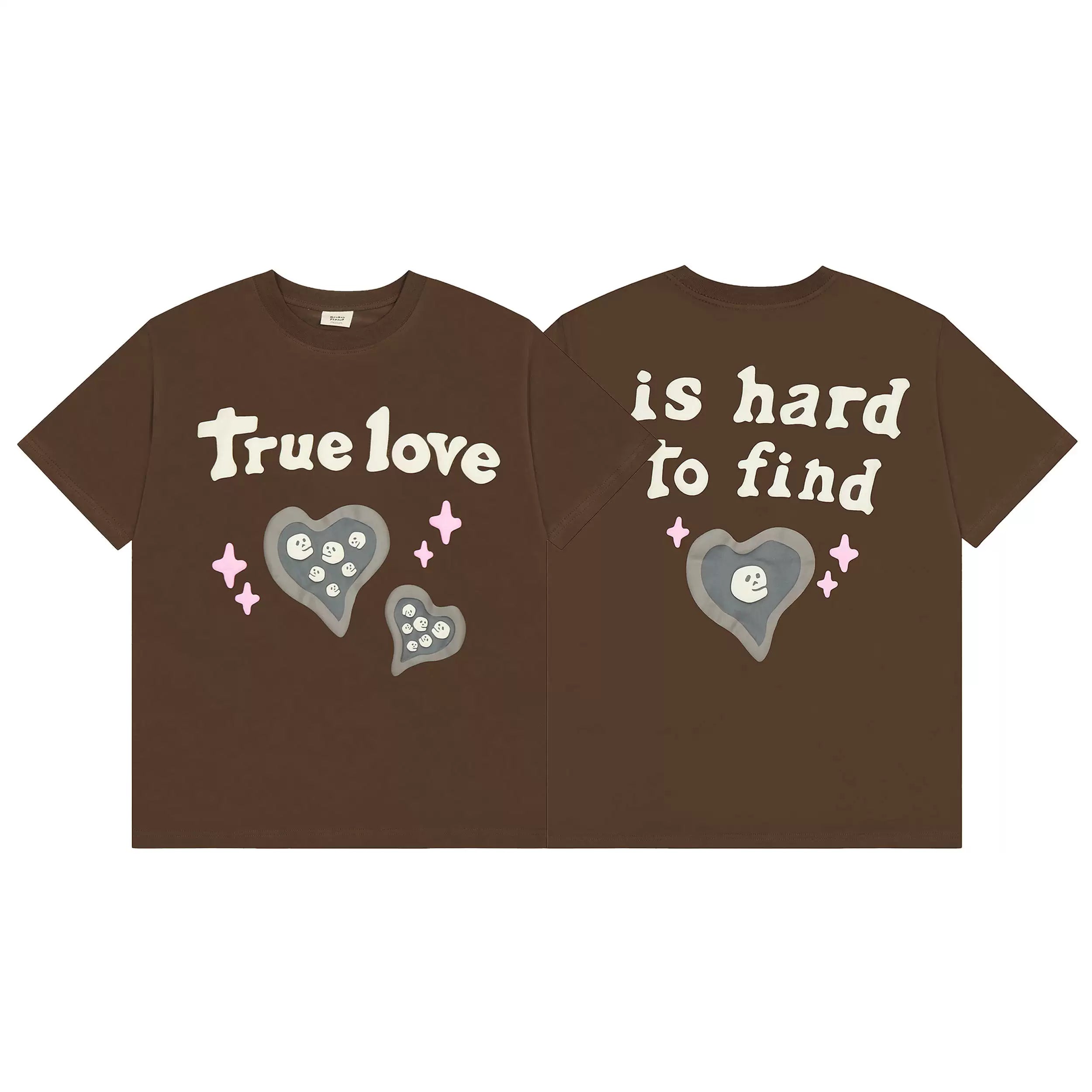Broken Planet "True Love Is Hard To Find" Graphic T-Shirt – Dark Brown