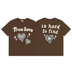 Broken Planet "True Love Is Hard To Find" Graphic T-Shirt – Dark Brown