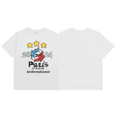 Broken Planet "Paris Le Marais 2024" Graphic T-Shirt – White