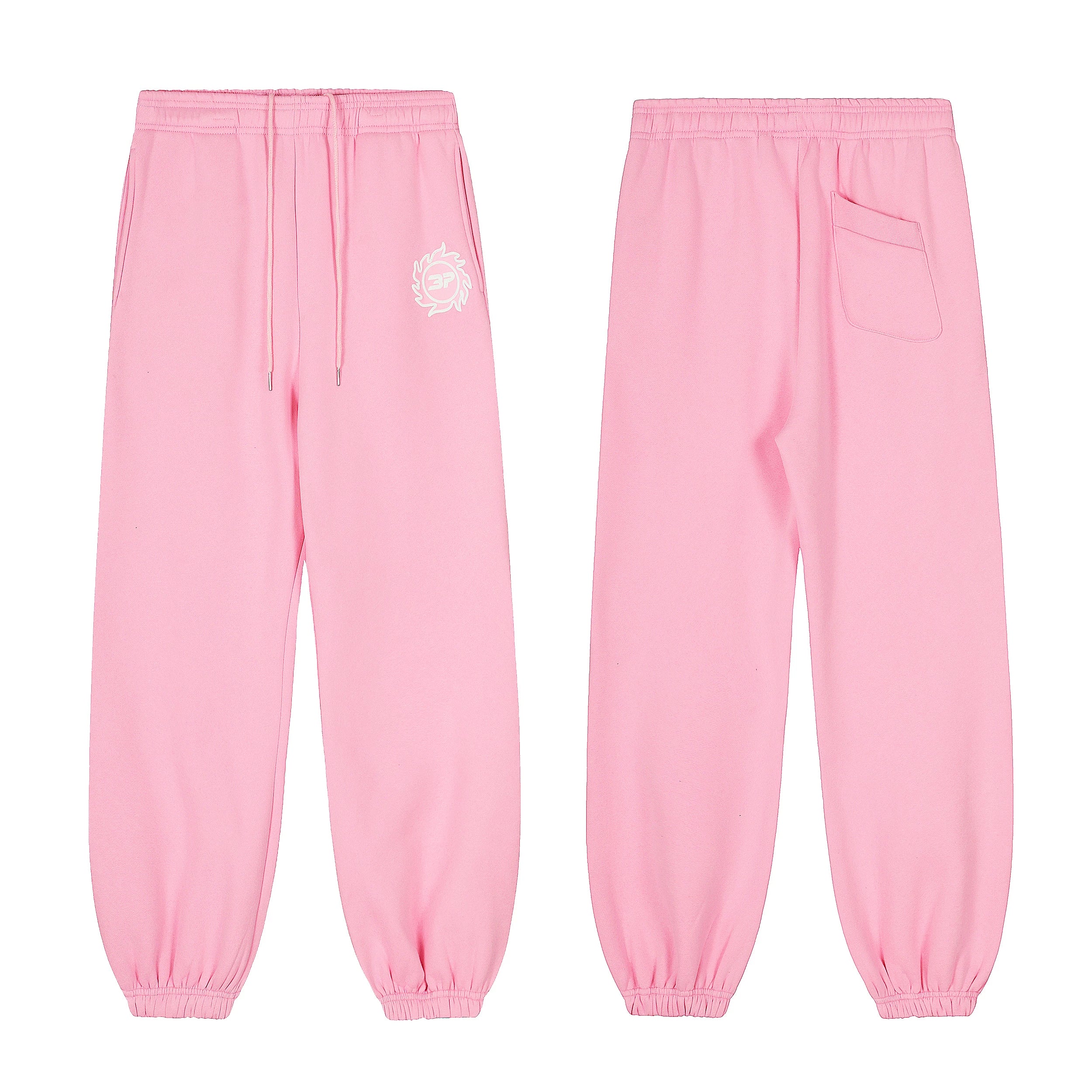 Broken Planet Sun Logo Cuffed Sweatpants -  Pink