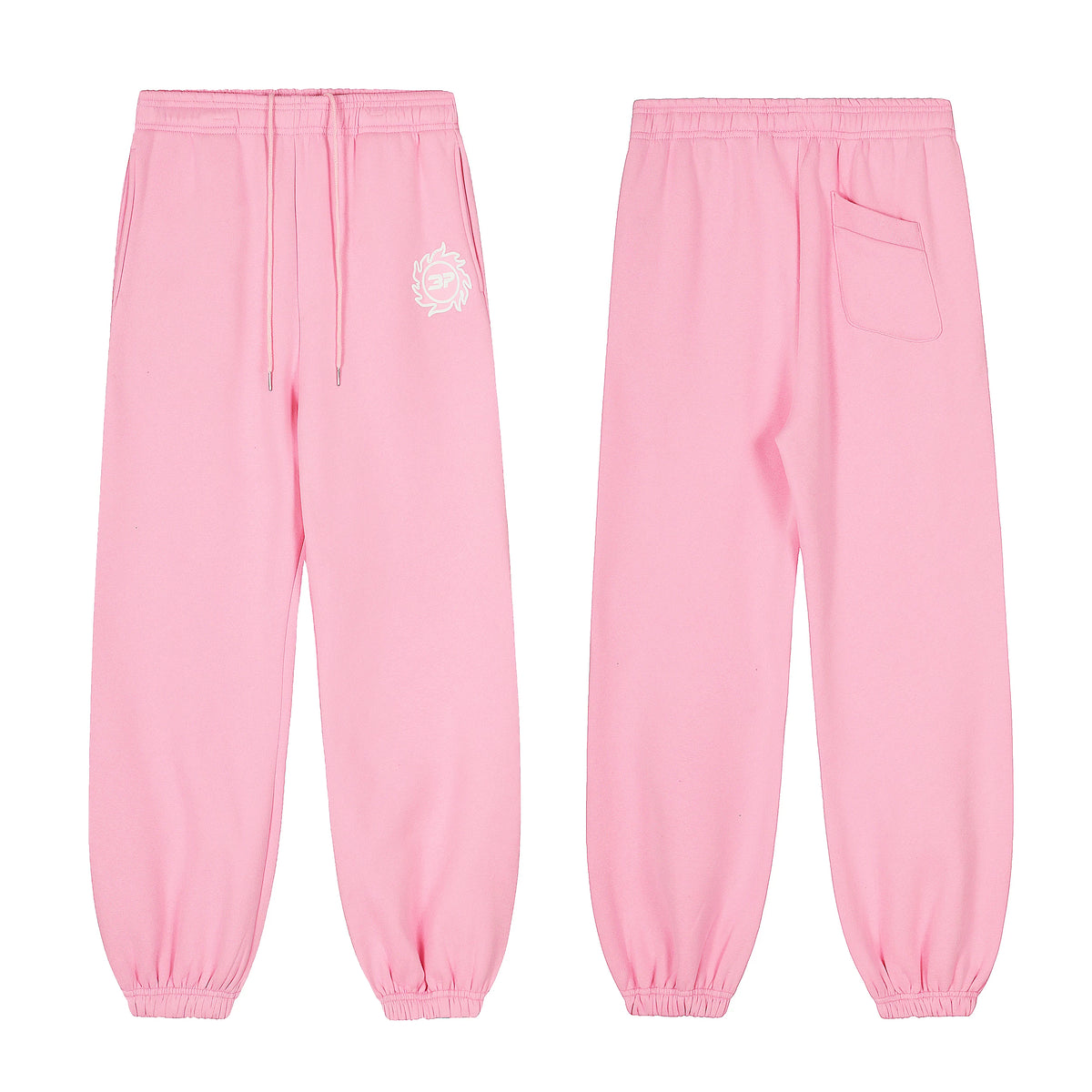 Broken Planet Sun Logo Cuffed Sweatpants -  Pink
