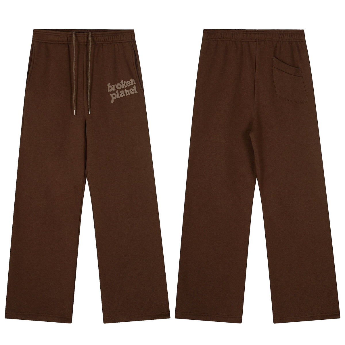 Broken Planet Foam Print Loose Fit Sweatpants - Brown