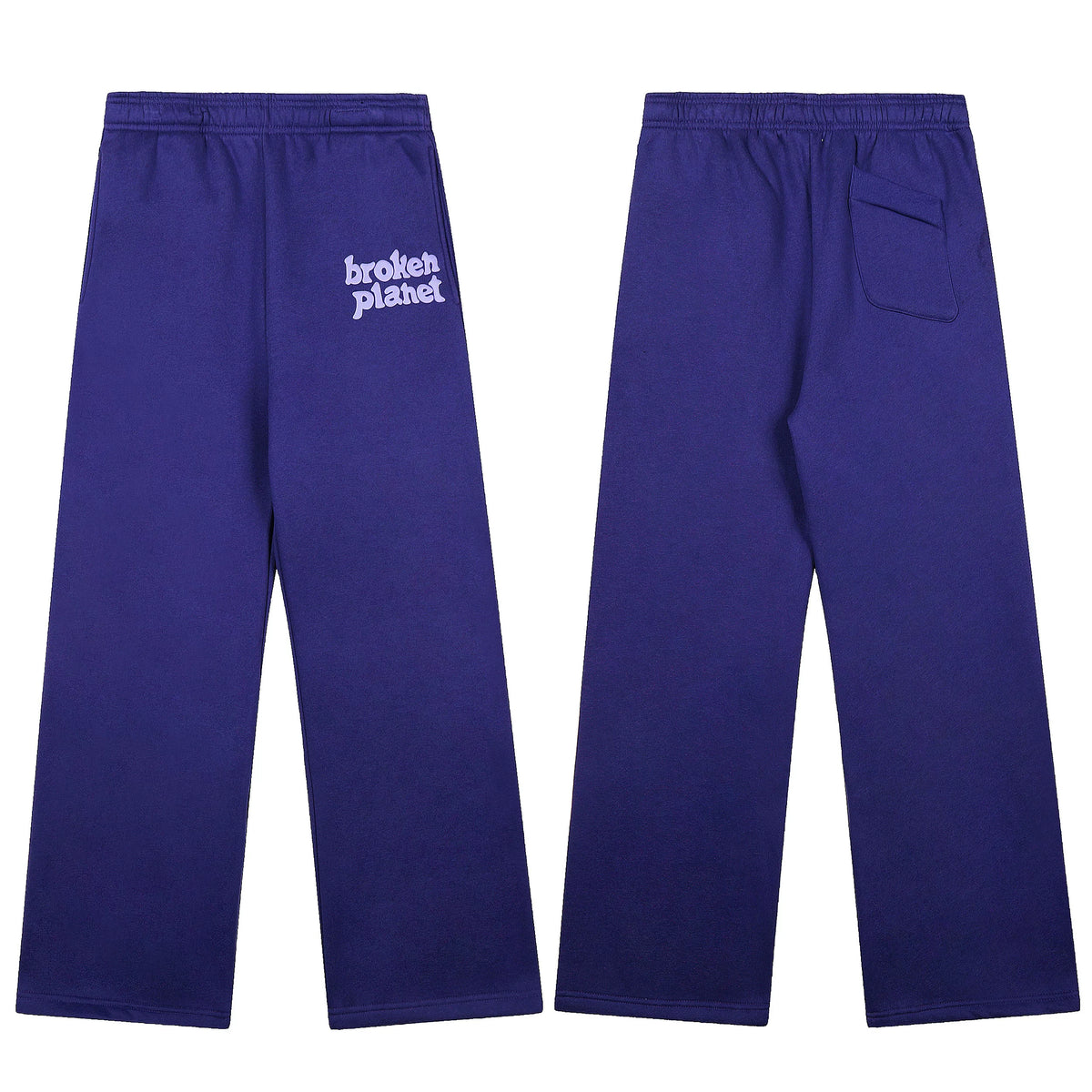 Broken Planet Foam Print Loose Fit Sweatpants - Deep Purple
