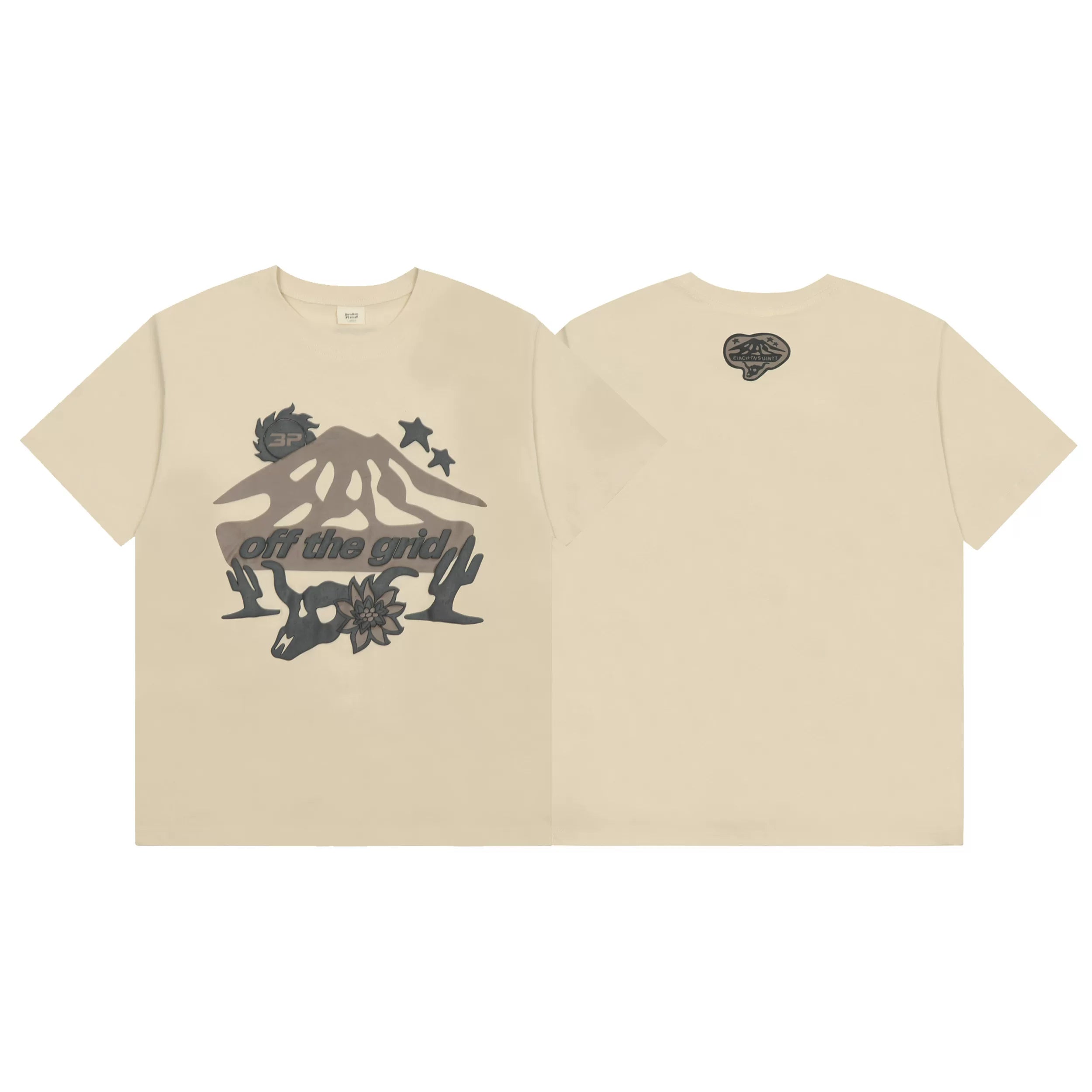 Broken Planet "Off The Grid" Graphic T-Shirt – Beige