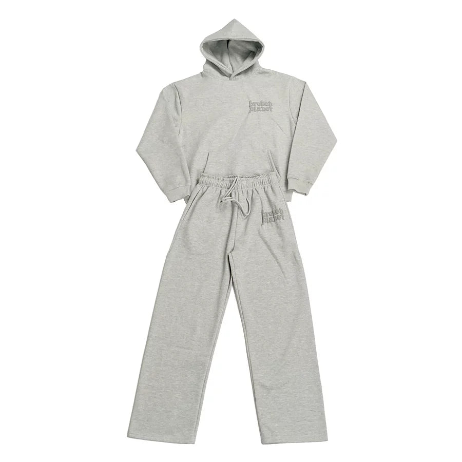 BROKEN PLANET GREY HOODIE SWEATSUIT