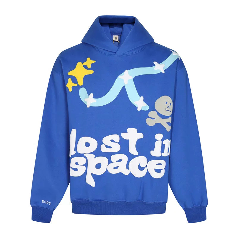 BROKEN PLANET LOST IN SPACE HOODIE BLUE