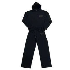 BROKEN PLANET BLACK EMBOSSED HOODIE SWEATSUIT