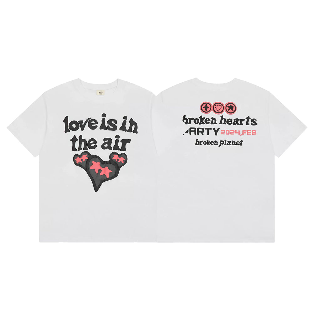 Broken Planet "Love Is In The Air" Graphic T-Shirt – White