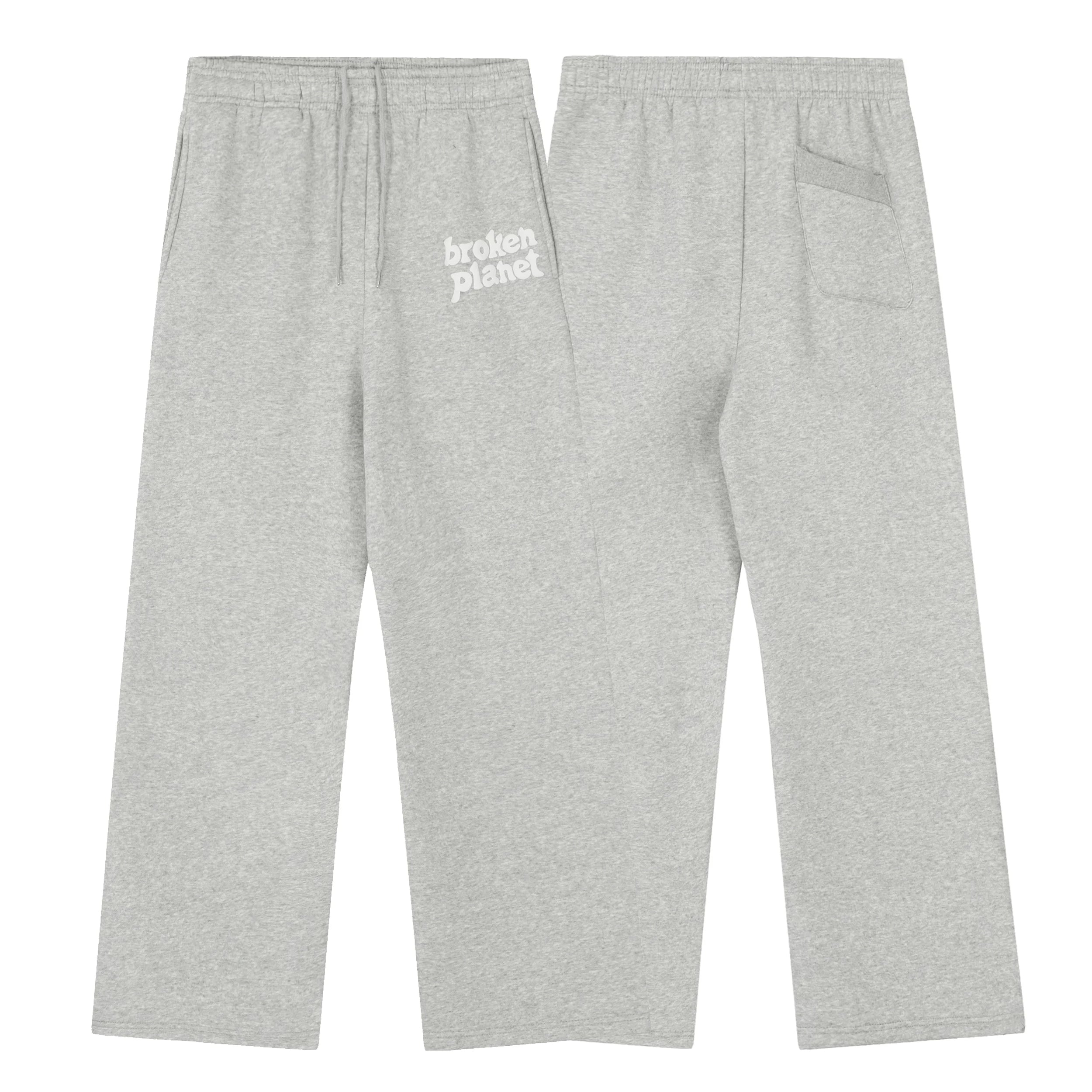 Broken Planet Foam Print Loose Fit Sweatpants - Heather Grey