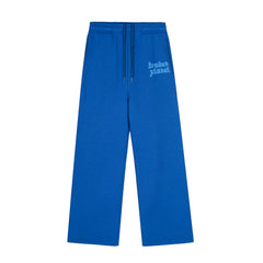 Broken Planet Foam Print Loose Fit Sweatpants - Blue