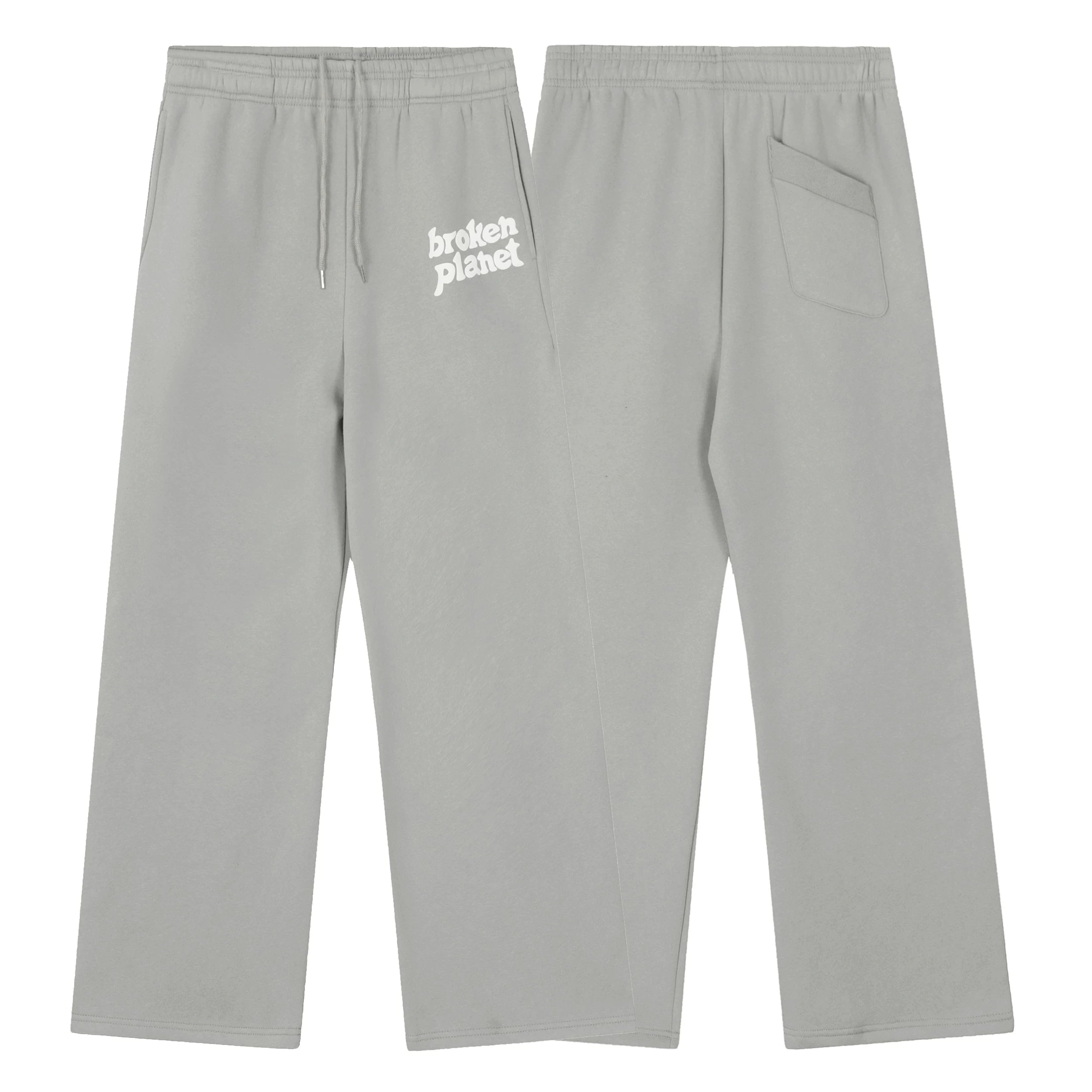 Broken Planet Foam Print Loose Fit Sweatpants - Cement Grey