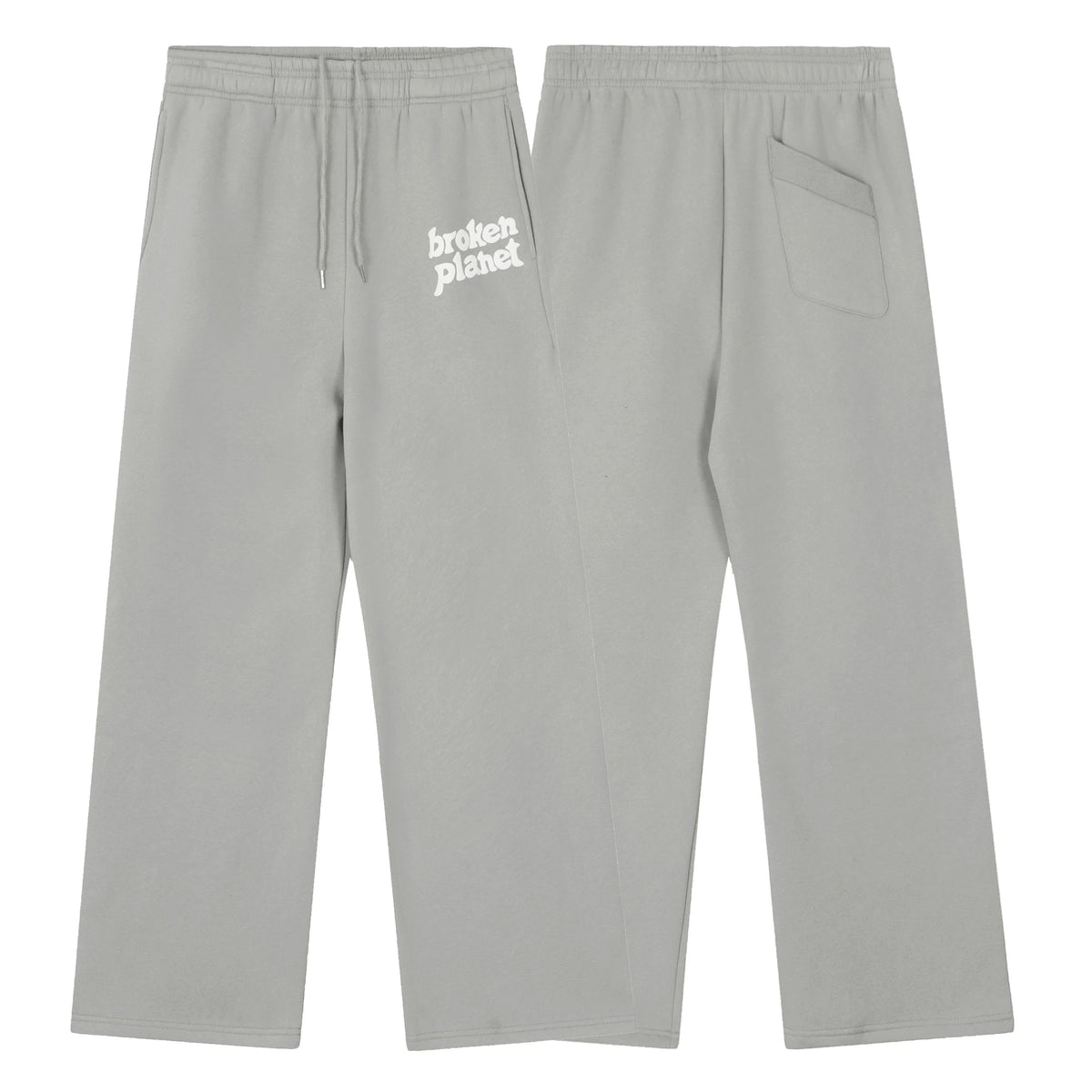 Broken Planet Foam Print Loose Fit Sweatpants - Cement Grey