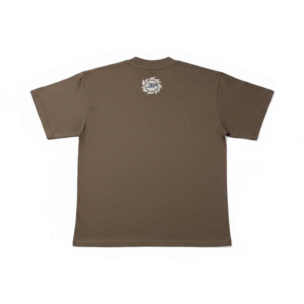Space Trails T-Shirt 背面白底平铺图