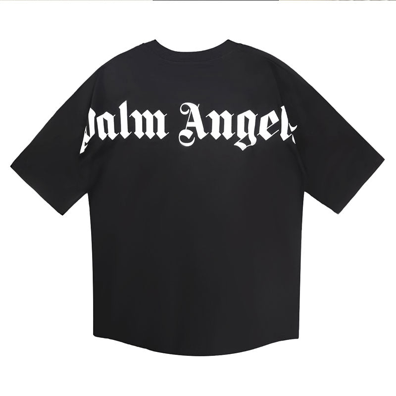 PALM ANGELS BACK BIG LOGO T‑SHIRT BLACK