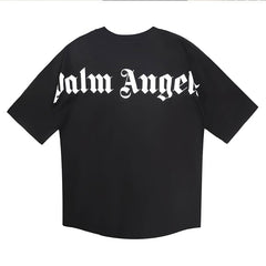 PALM ANGELS BACK BIG LOGO T‑SHIRT BLACK