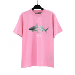 PALM ANGELS SPLIT SHARK PINK OVERSIZED T‑SHIRT