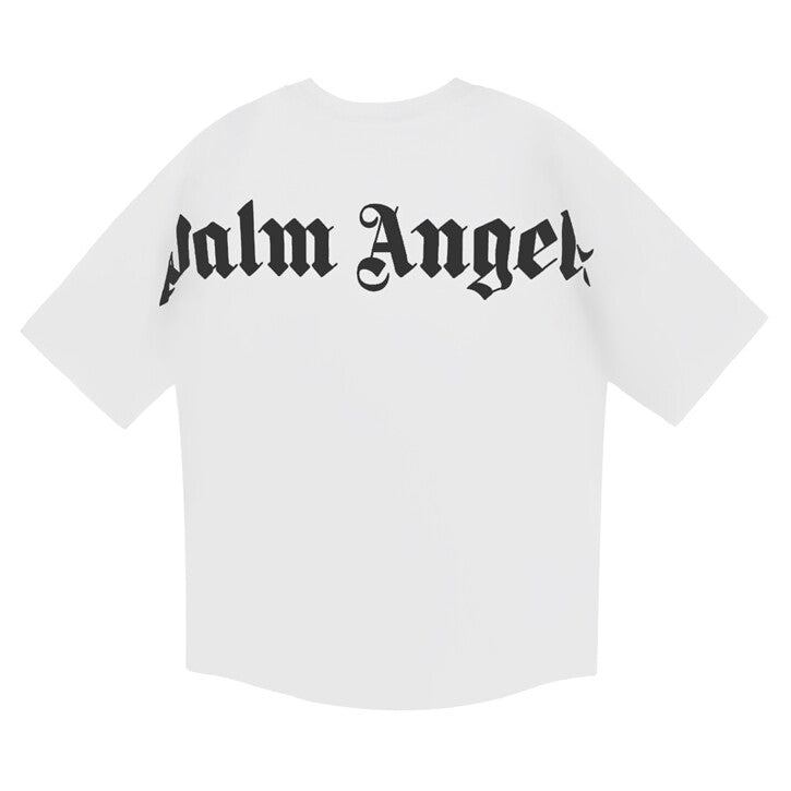 PALM ANGELS BACK BIG LOGO T‑SHIRT WHITE